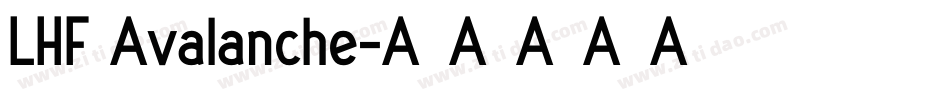 LHF Avalanche字体转换